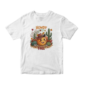 Howdy Fall Pumpkin Cowboy DTF Transfer