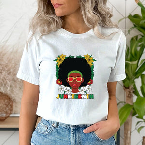 Juneteenth Afro Woman DTF Transfer