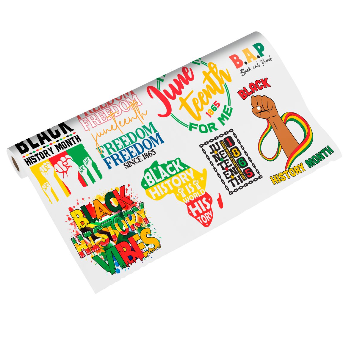 Juneteenth Premade DTF Gang Sheet: Breaking Every Chain