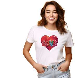 Love Heart Colorful Letters DTF Transfer