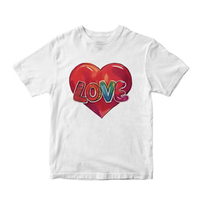 Love Heart Colorful Letters DTF Transfer