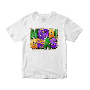 Mardi Gras Mask Beads DTF Transfer