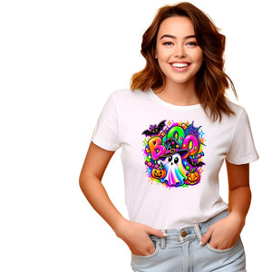 Rainbow Ghost Boo DTF Transfer