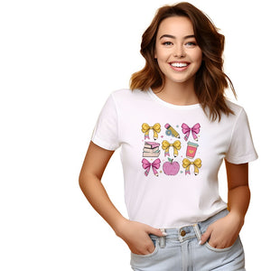 School Supplies Bows DTF Transfer