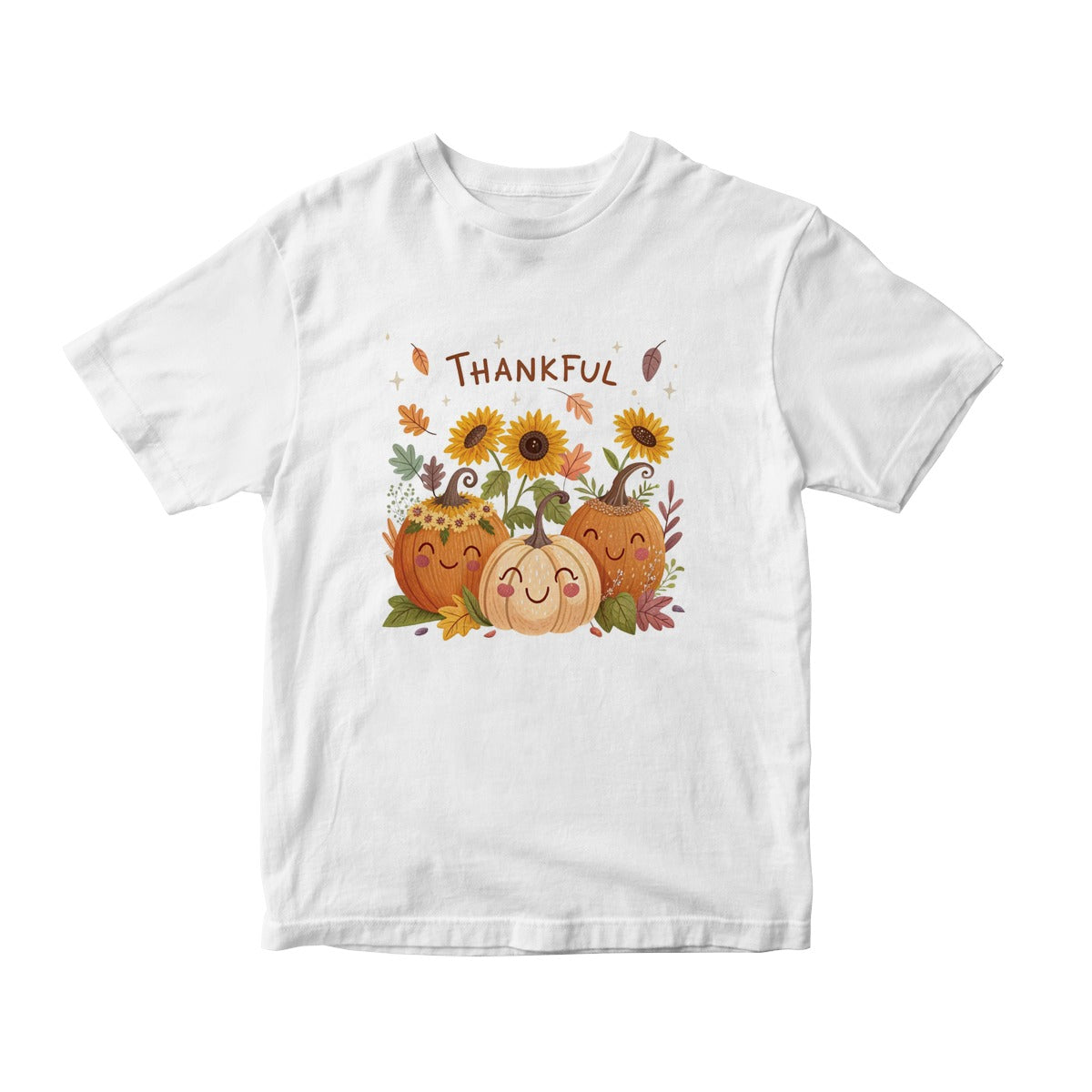 Thankful Pumpkins Sunflowers DTF Transfer