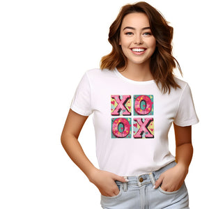 XOXO Graffiti Hearts DTF Transfer