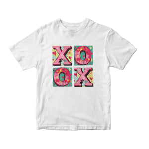 XOXO Graffiti Hearts DTF Transfer